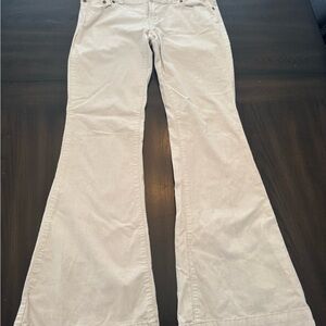 American Eagle Outfitters Cream Corduroy Pants